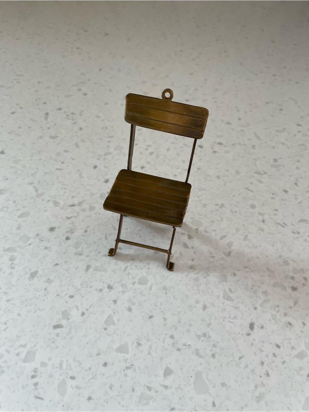 Restoration Hardware Brass-Tone Folding Chair Ornament